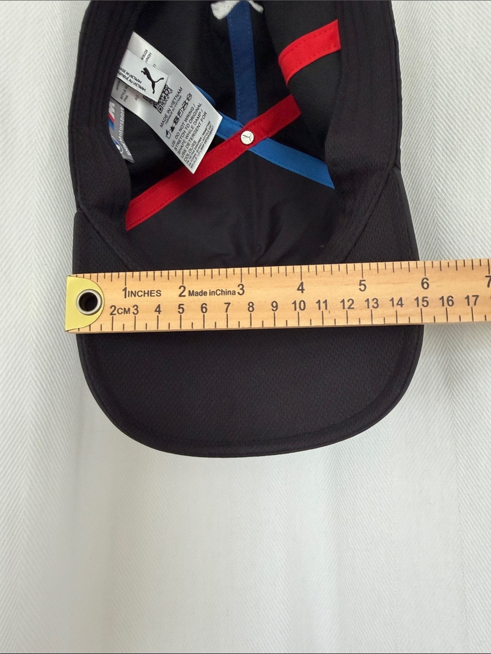 BMW Motorsport Men’s Black Logo Cap - Picture 8 of 8